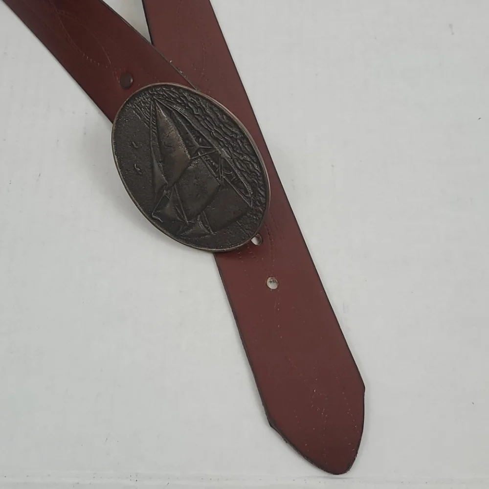 Vintage Nautical boat BTS solid Brass USA belt Y2K